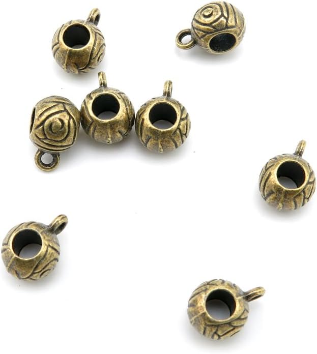 1020 Pieces Jewelry Making Charms Findings Antique Bronze Brass Fashion Jewellery Wholesale Supplies Pendant Lots Bulk Supply O3XA1 Flower Loose Beads