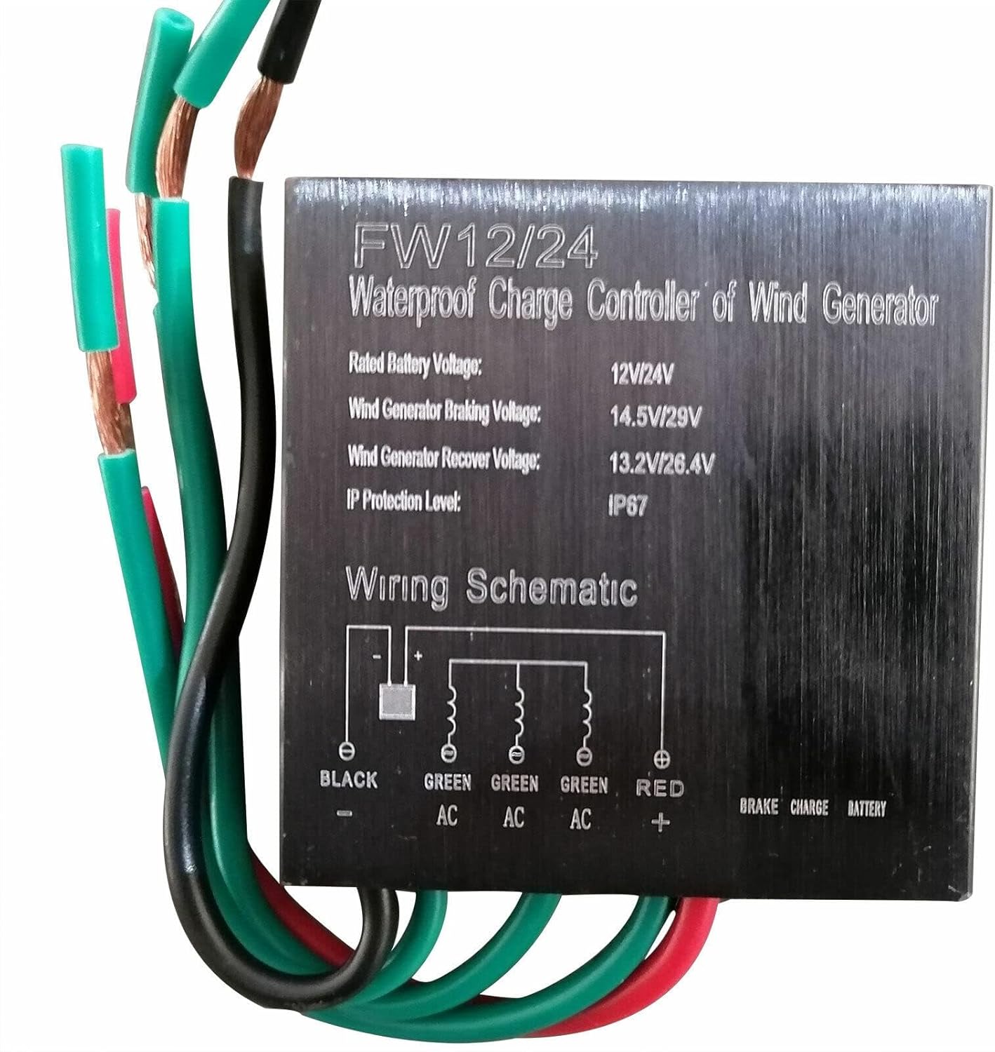 Wind Turbine Generator Kit with Charge Controller, 400W 3 Blades Vertical Helix Wind Power Turbine Generator for Home, Farm, RVs, Boats