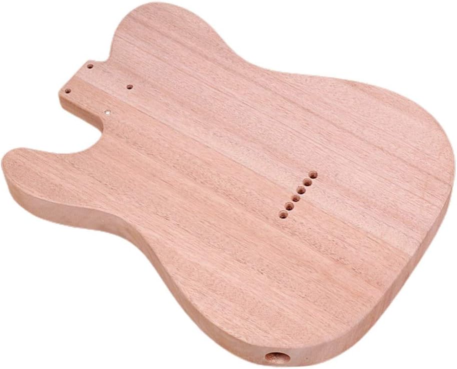 Milisten Guitar Body Replacement Body Unfinished Bass Wood Body Blank Guitar Body Kit Unfinished Body Guitar Accessories Guitar Kits Electric Guitar Bodies Basswood Wooden