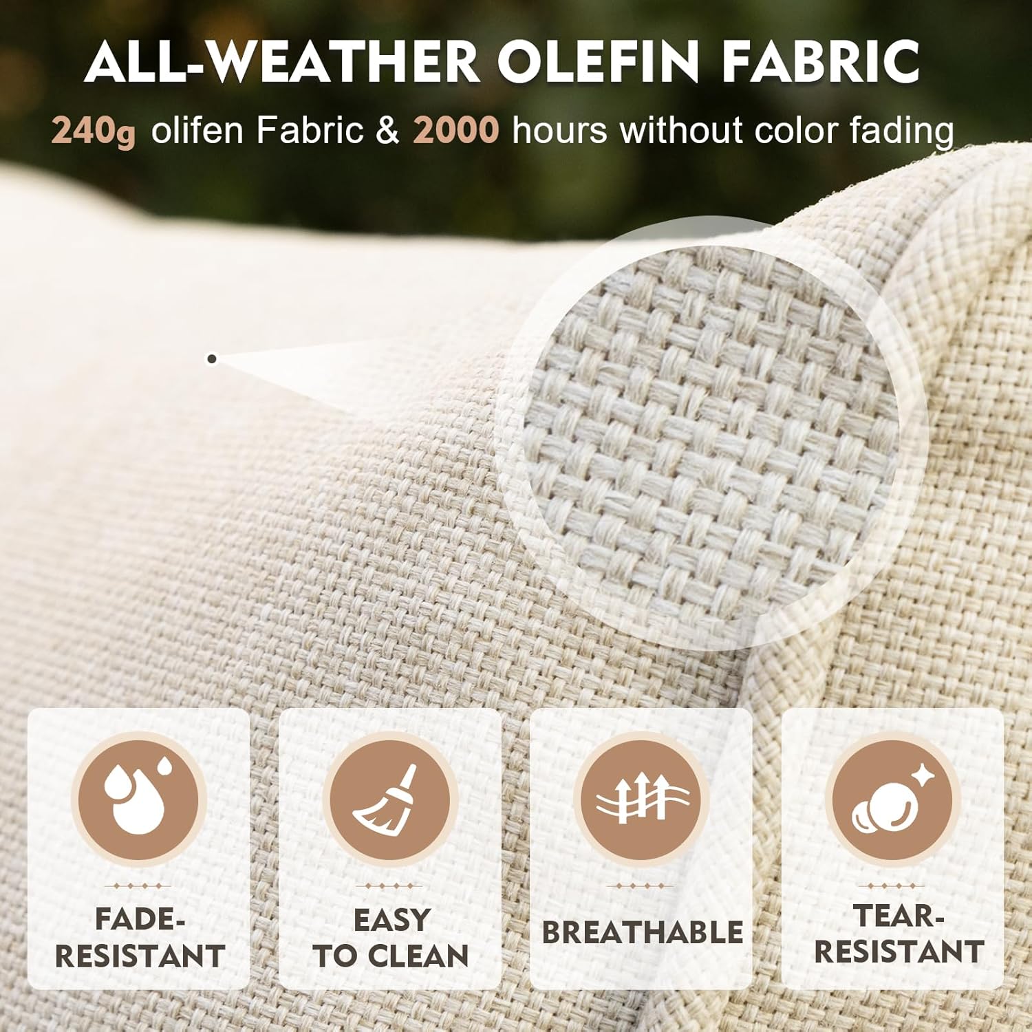 MEISSALIVVE Outdoor Patio Furniture Set with 43