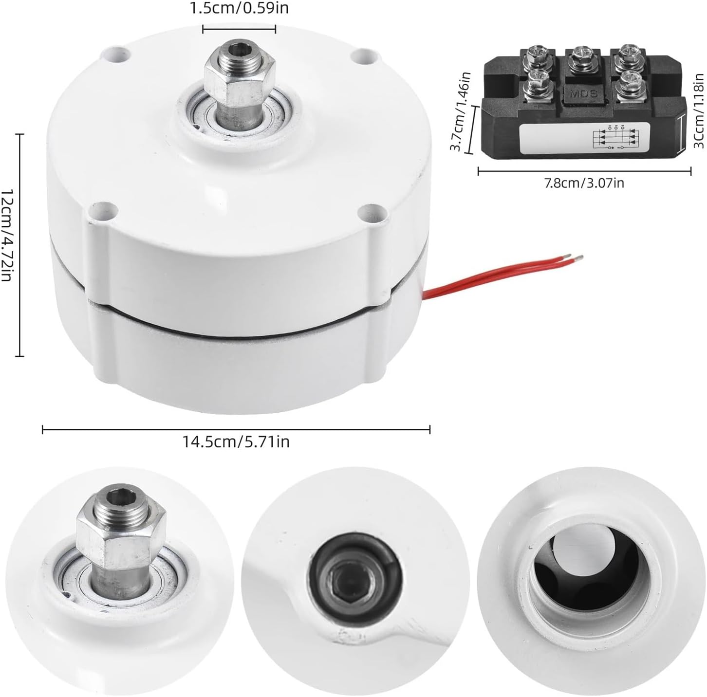 200W Three-Phase tor Magnet Wind Turbine Generator 750rpm 12V High Speed Permanent Magnet Generator AC tor with Controller Industrial Energy
