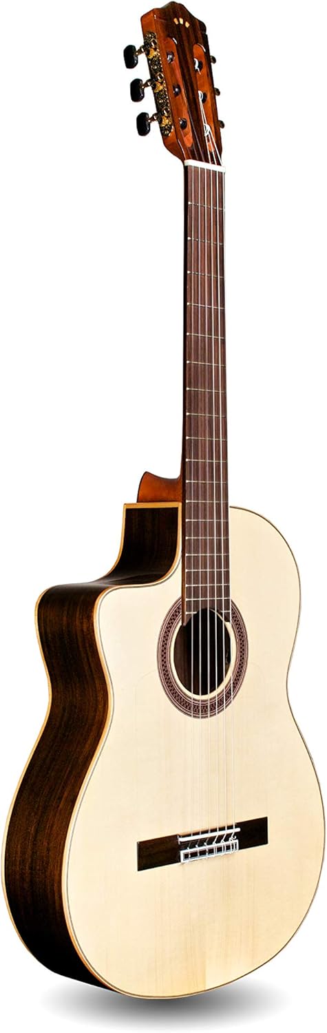 Cordoba GK Studio Negra Lefty Cutaway Flamenco Acoustic-Electric Nylon String Guitar, Iberia Series