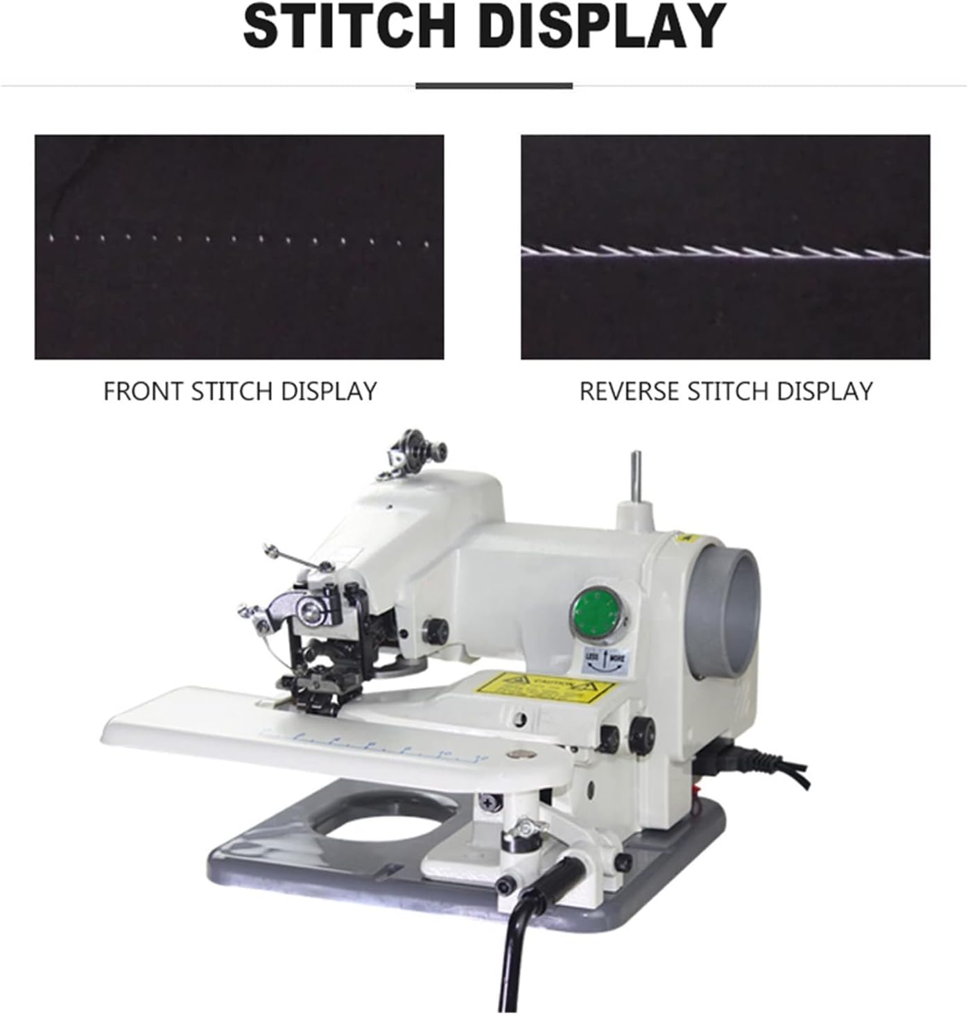 120W Household Sewing Machine Desktop Blind Stitching Machine Direct Drive Clothes Fabrics Overlock Sewing Machine KX500 with Efficiency