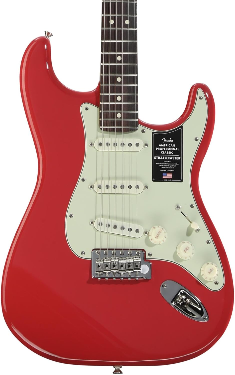 Fender American Professional Classic Stratocaster Electric Guitar - Faded Dakota Red
