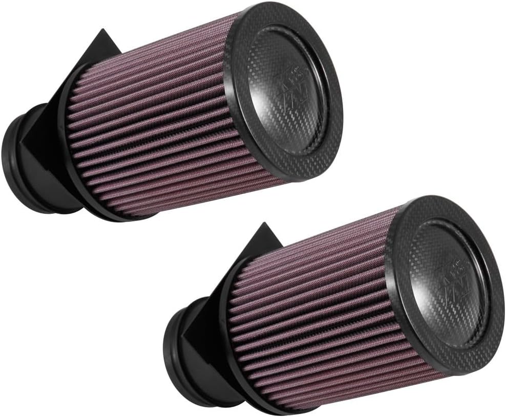 K&N Engine Air Filter: Increase Power & Acceleration, Washable, Premium, Replacement Car Air Filter: Compatible with 2014-2018 AUDI/LAMBORGHINI (R8, Huracan), E-0658