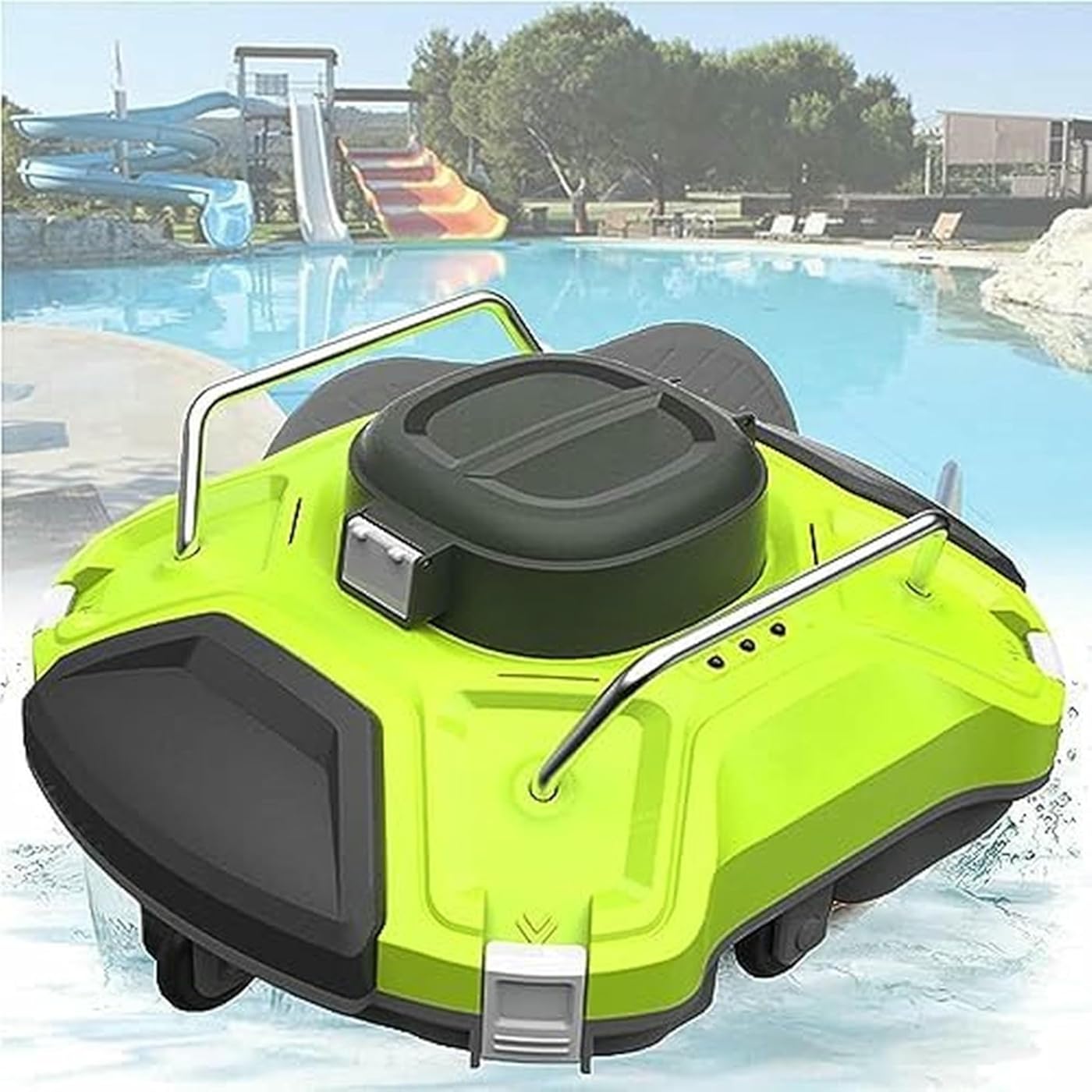 Automatic Robotic Pool Cleaner with Intelligent Navigation for Efficient Above-Ground Pool Maintenance
