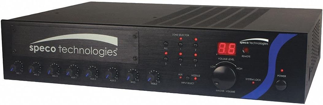 Speco SPEPBM240A 240W PA Mixer Amplifier with Module Bay