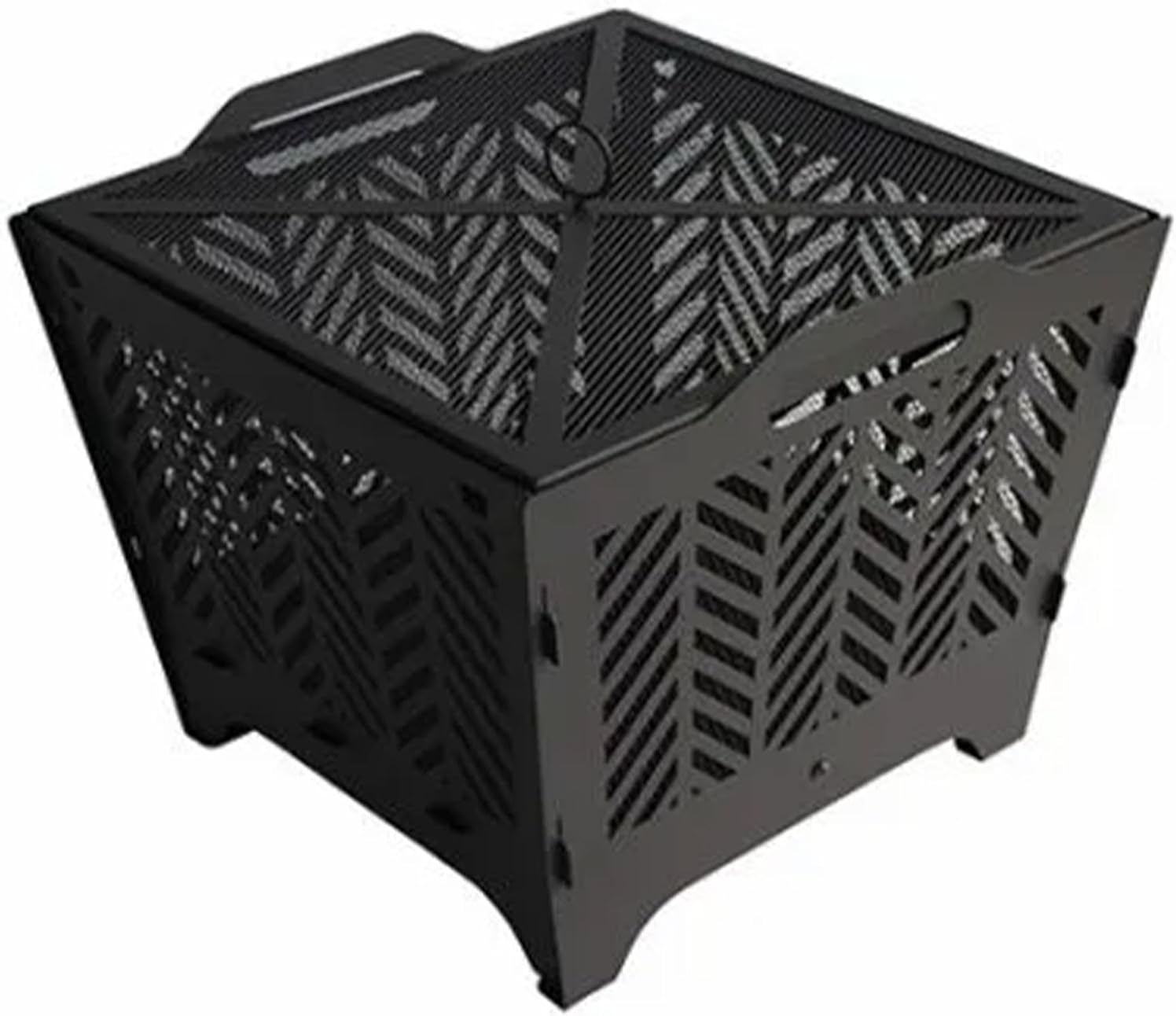 Four Seasons Courtyard FT-2303 Flat Fire Pit, Portable, Black, 19.3 x 19.02 x 16.73-In. - Quantity 1