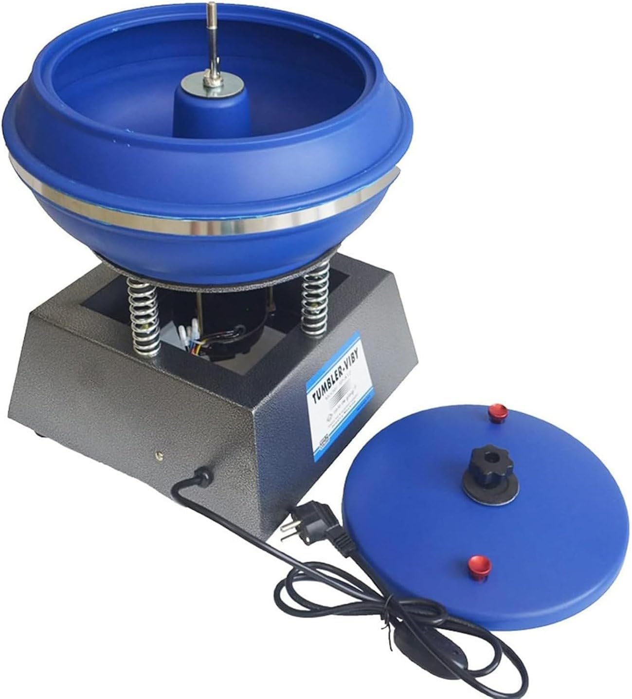 Electric Polisher, Vibrating Polishing Drum, Sleeve Polisher, Strong Load Capacity, Convenient Operation, for Grinding and Polishing Workpiece Surface,6.2L
