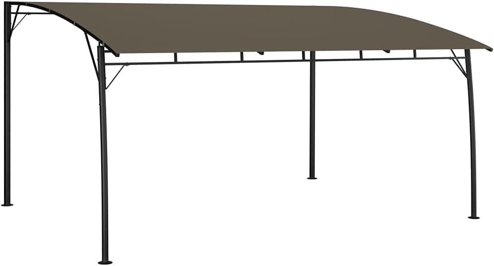 Garden Sunshade Awning 13.1'x9.8'x8.4' Taupe,Weatherproof Canopy Gazebo for Outdoor Garden or Car Protection Patio Furniture