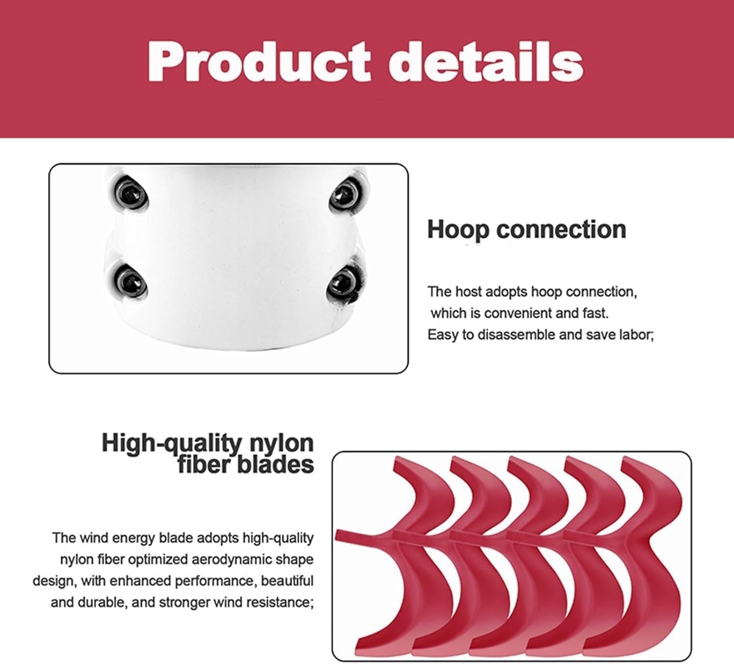 CAJUCA 8000W Wind Turbine Generator Kit Vertical Axis Wind Turbine Generator + 100W *2 Solar Panel + Controller Home AC Permanent