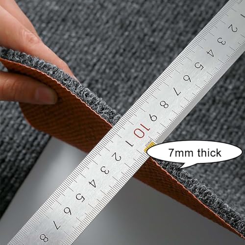 Soundproof Carpet Household Sound-Absorbing and Shock-Absorbing Pad Floor Thickening Fitness Piano Drum Noise Reduction Mat(Beige Brown,90x300cm/35.4x118.1in)