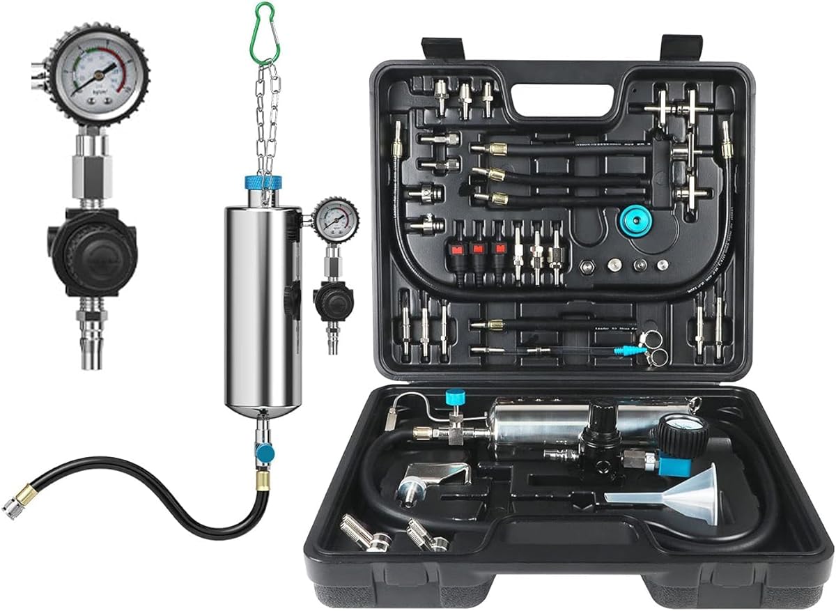 Fuel Injector Cleaner Kit, Non-Dismantle Fuel Injection System Cleaner Tester 1L 150PSI Fuel Injector System Cleaning Machine Tool Catalytic System Cleaner Converter Cleaner for Gasoline Cars Vehicle