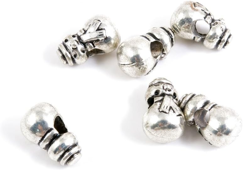 330 Pieces Antique Silver Tone Jewelry Making Charms Findings Fashion Wholesale Supplies Pendant Lots Bulk Supply E2LN0D Snowman Loose Beads