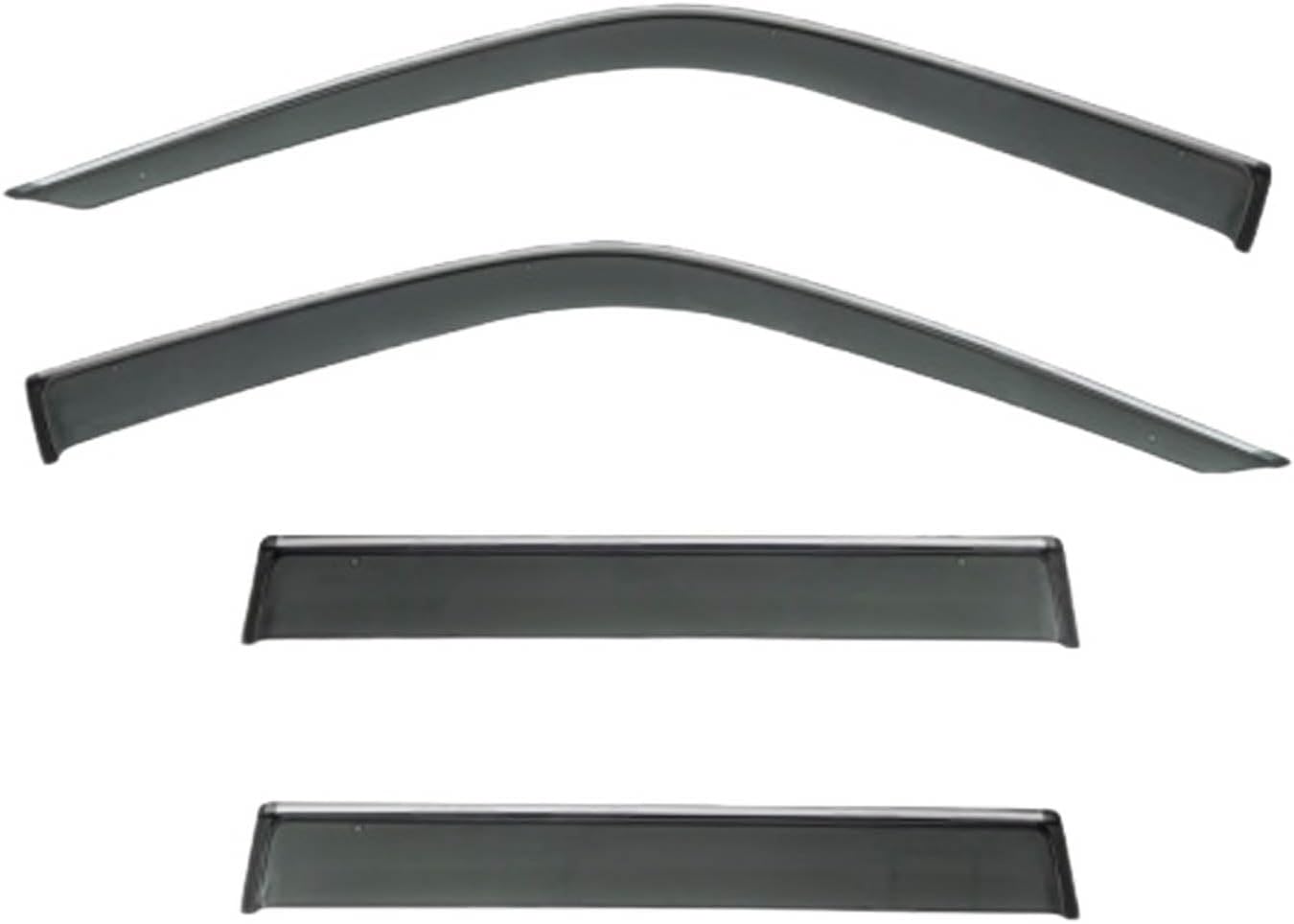 Window Deflectors for Toyota Hilux MK6-N140-N170 1998-2003, Sun Rain Guard Window Visors Vent Shades with Bright Stripes Car Accessories