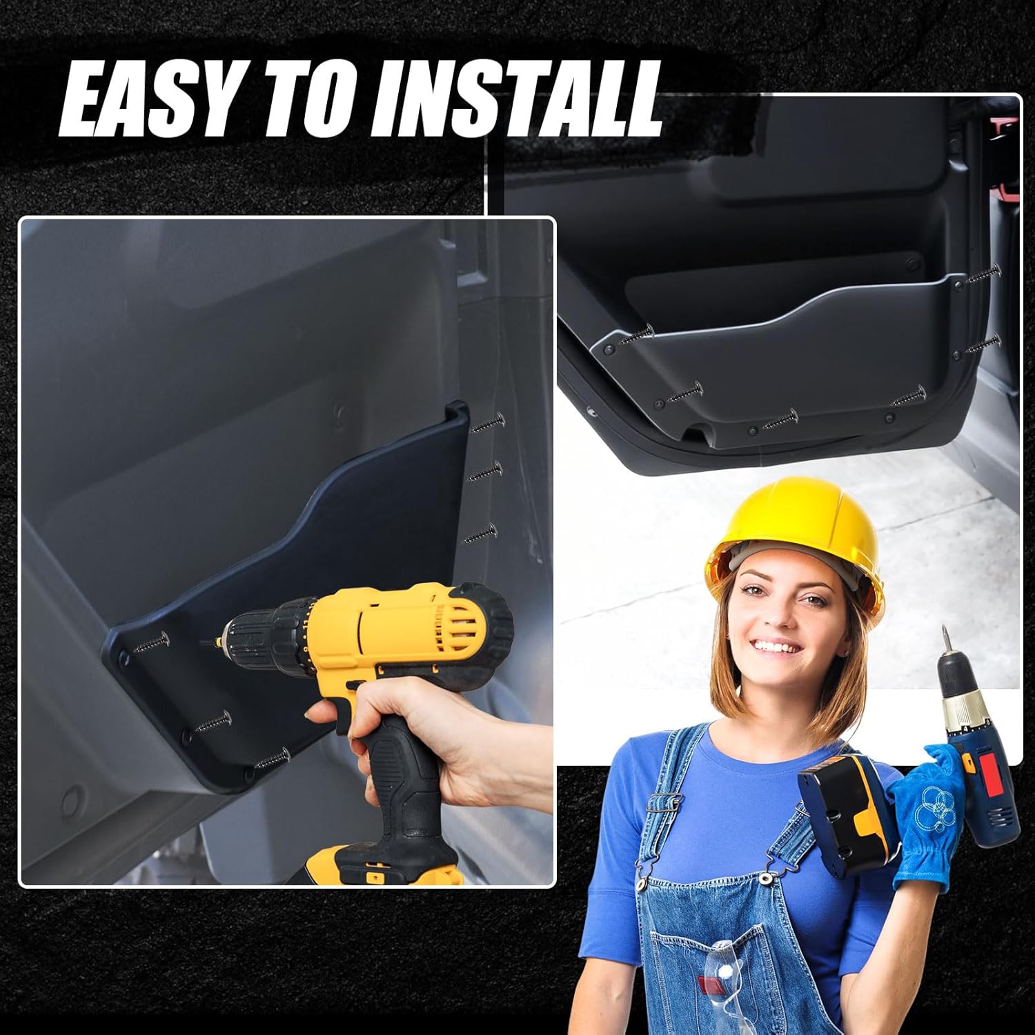 Interior Door Pockets for Polaris Xpedition XP 5/ADV 5 NorthStar 2024 2025+ Accessories, Front & Rear Interior Door Inside Storage Box Cup Holder(4PCS)