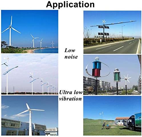 1400W 12V/24V/48V Wind Turbine Power Generator Blades Horizontal Wind Generator Windmill Energy Turbines for Home Garden Road,12v