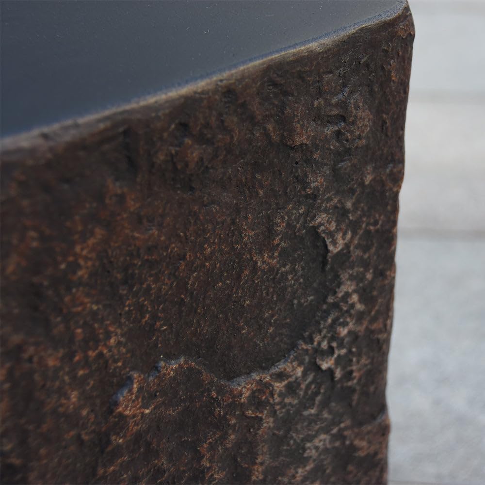 Elementi Columbia Propane Tank Cover Fire Pit Accessories Round 19 Inches Concrete Outdoor Side Table Fits Standard 43 Pound Propane Tank Hideaway Table