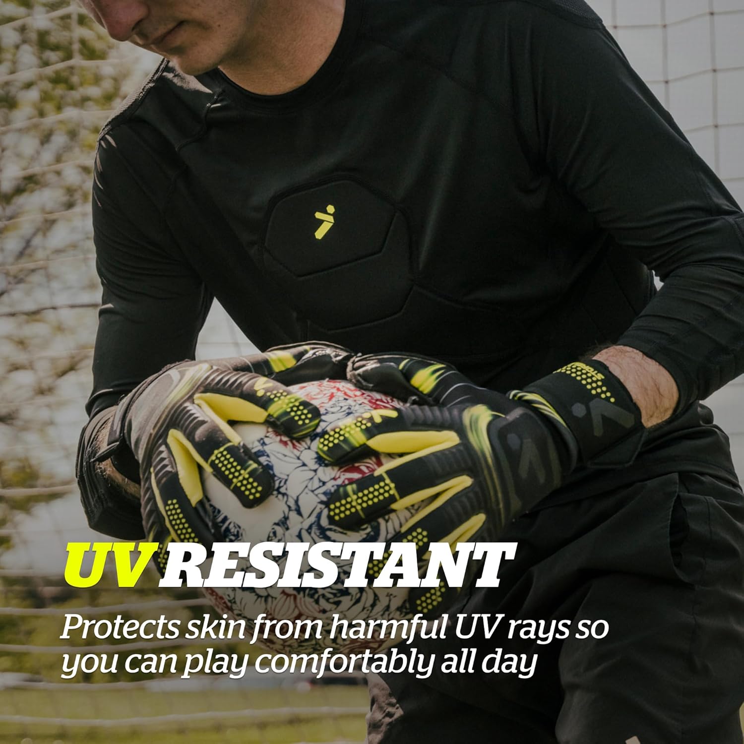 Storelli BodyShield Goalkeeper 3/4 Undershirt, Compression Shirt, Sports Accessories, Goalie Shirt, Turf Protection