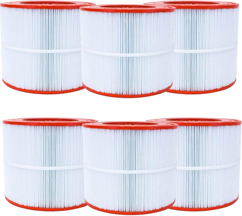 Unicel C-9405 50 Square Foot Media Replacement Pool Hot Tub Spa Filter Cartridge with 217 Pleats (6 Pack)
