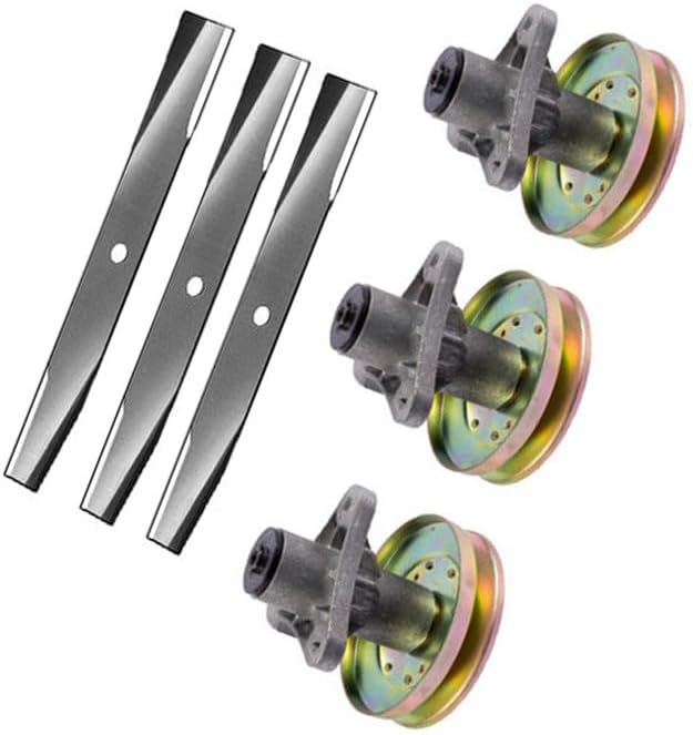(YPS) AM31100, M41967 3 Spindles and Blades Combo Compatible with John Deere 46