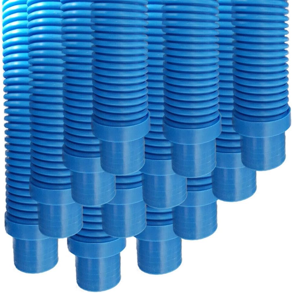 Replacement for Puri Tech Pool Cleaner Vac Hose Kreepy Krauly Barracuda 1.5 in x 4 ft Blue 12 pk