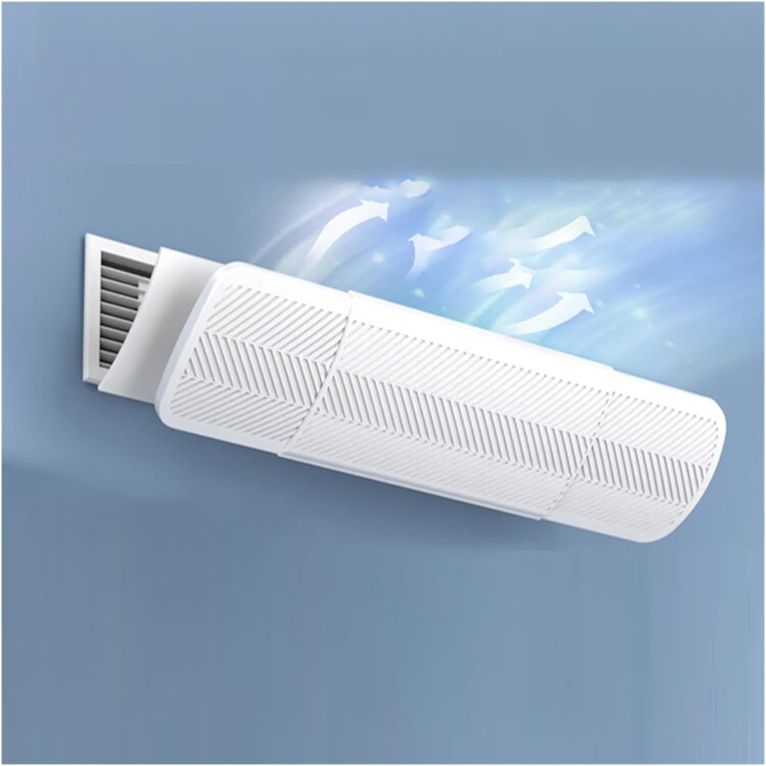 Air conditioning deflector Side Outlet Retractable length Central AC Air Flow Deflector, Adjustable Air Conditioner Deflector, Air Wing Baffle Wind Direction Windshield