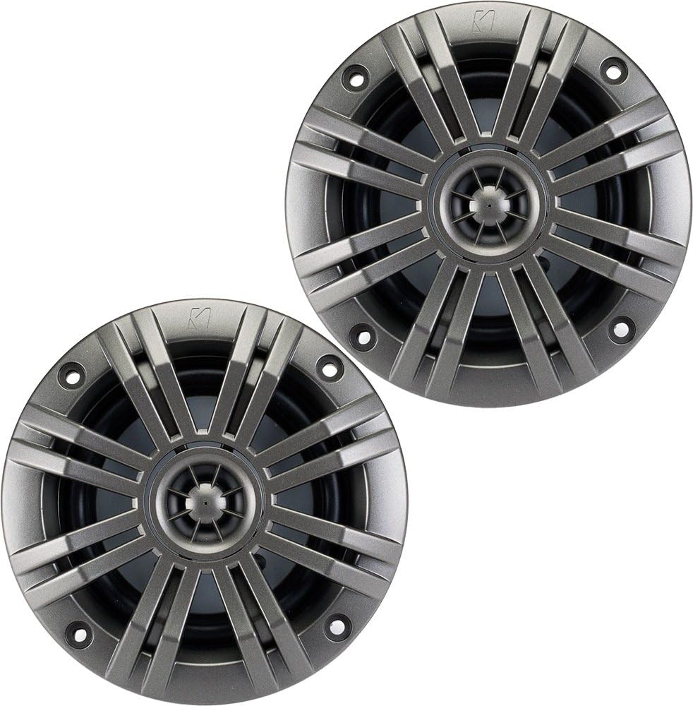 KICKER 4 Inch KM-Series Marine Speakers 41KM42CW (Pair)