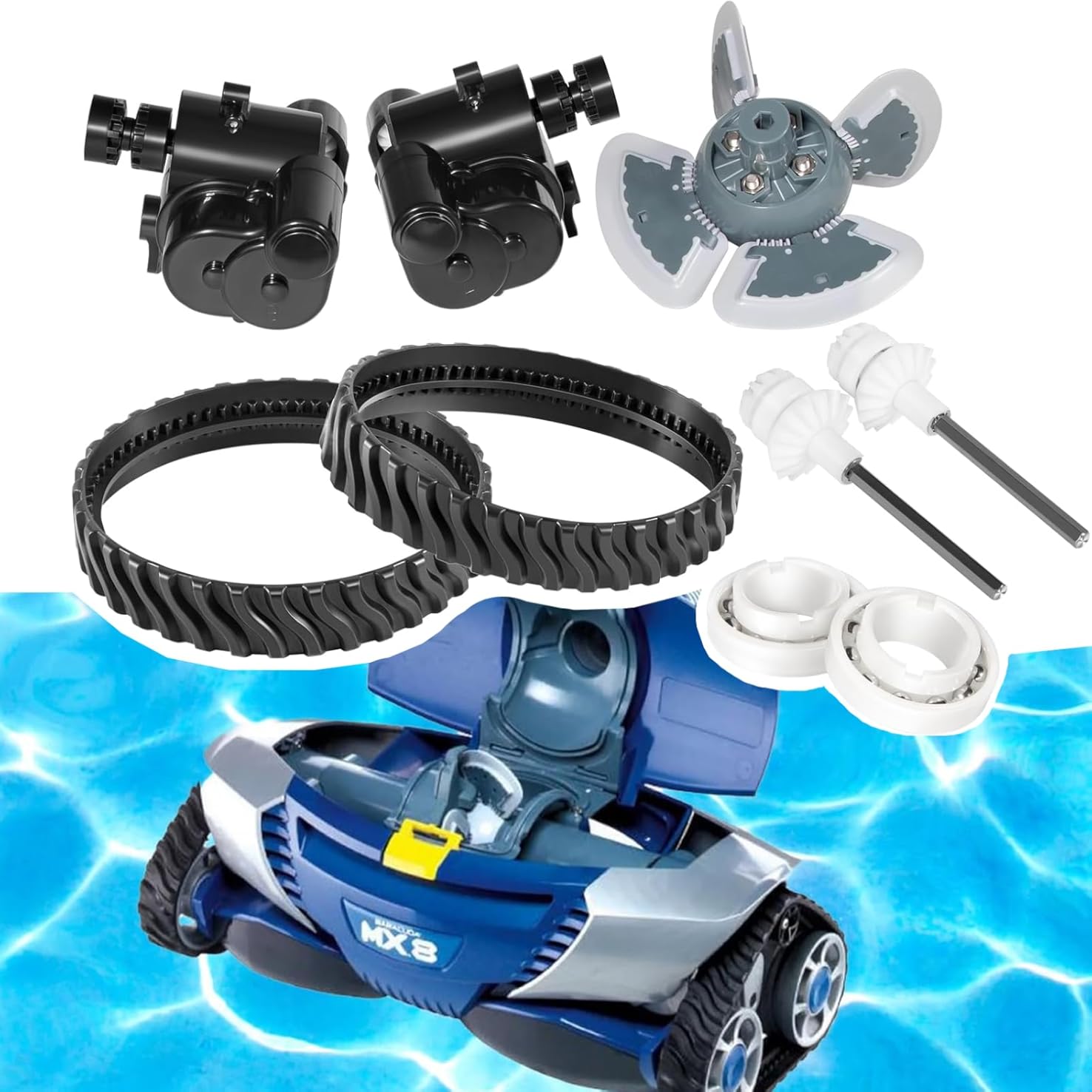 Complete Maintenance Kit Fit for Zodiac R0796200 MX8/MX8 Elite Pool Cleaners