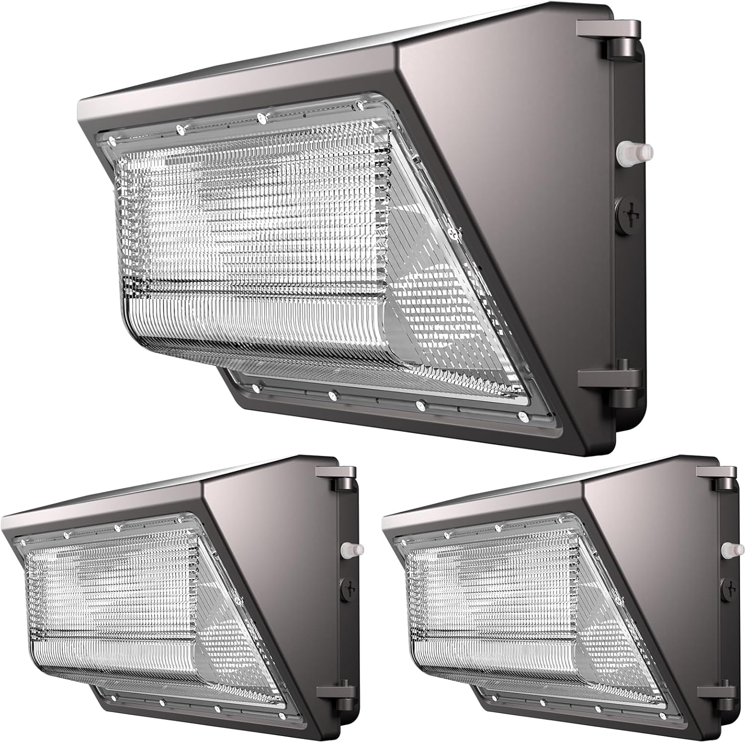 2Pack 150W LED Wall Pack Lights, 100-277v Dusk to Dawn with Photocell, 22500Lm 5000K Daylight IP65 Waterproof Outdoor Security Lighting, Energy Saving, ETL | 5-Year Warranty(Height:10~20ft)