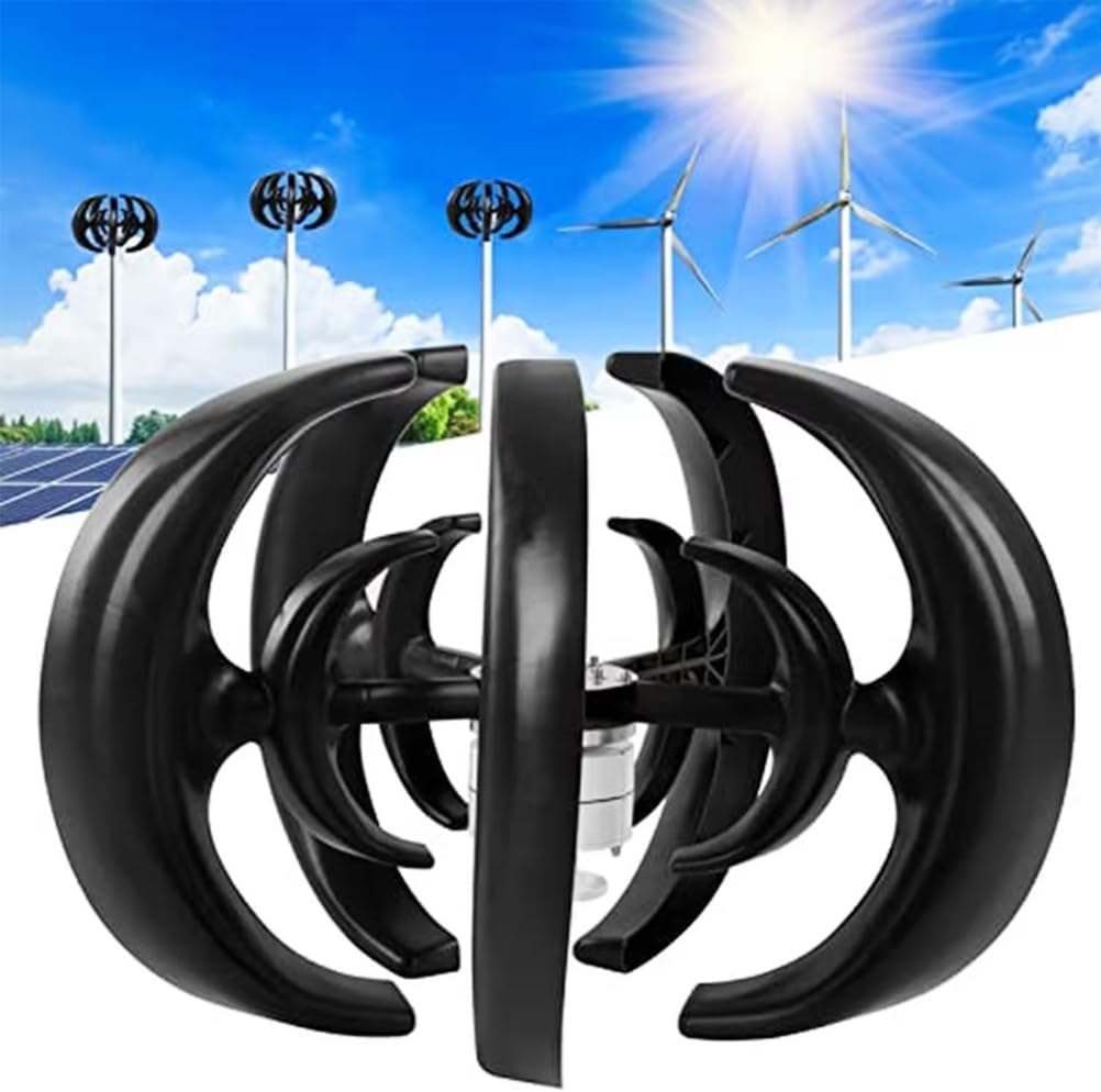 12V,10000W Low Noise Horizontal Wind Turbine,12V/24V/48V Professional Wind Turbines Small Windmill Generator Suitable for Patios And Gardens