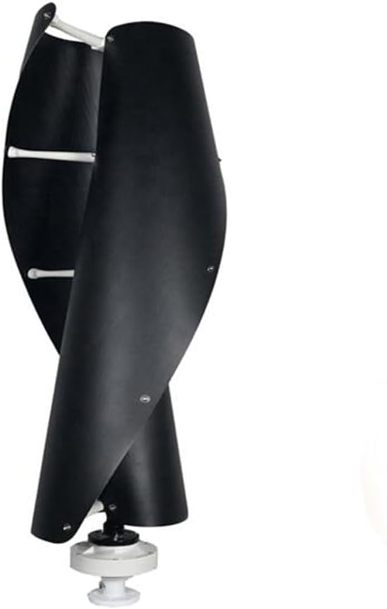 12000W Vertical Wind Turbine Wind Generator, 12M/S Rated Wind Speed Home Use Wind Turbines White 2 Blade with MPPT Charge Controller