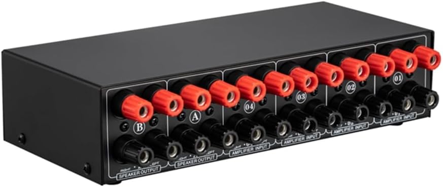 Passive Power Amplifier Selector Speaker Switch 4 Amp In 2 Speaker Out