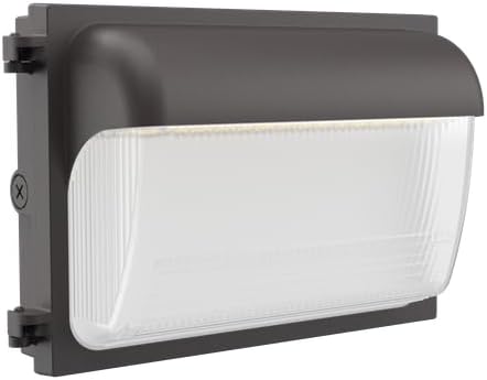 MES LED Slim Wall Pack, Outdoor, Standard, Bronze, Metal, Modern, 10