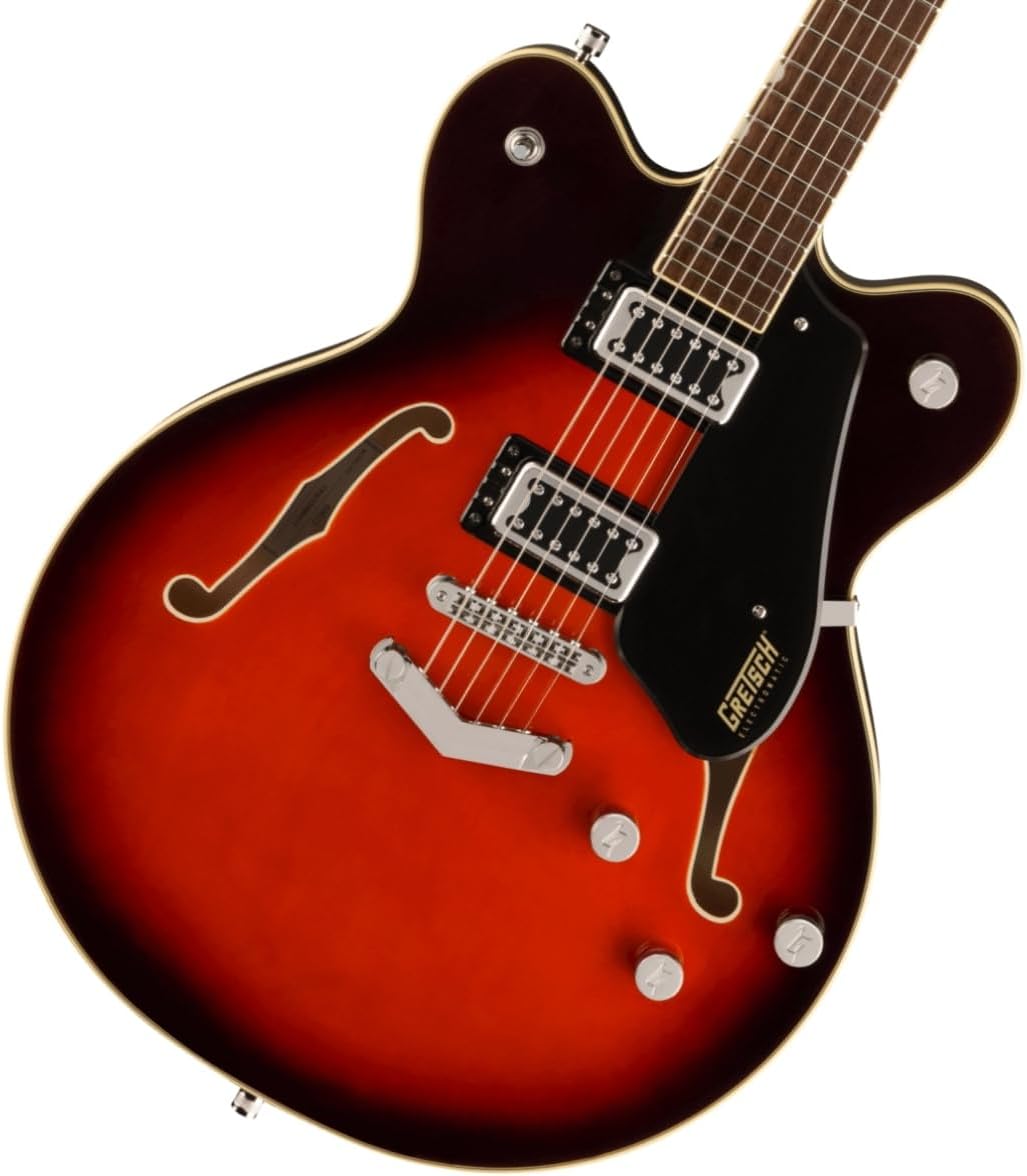 Gretsch G5622 Electromatic Center Block Double-Cut 6-String Right-Handed Electric Guitar with V-Stoptail Tailpiece (Claret Burst)