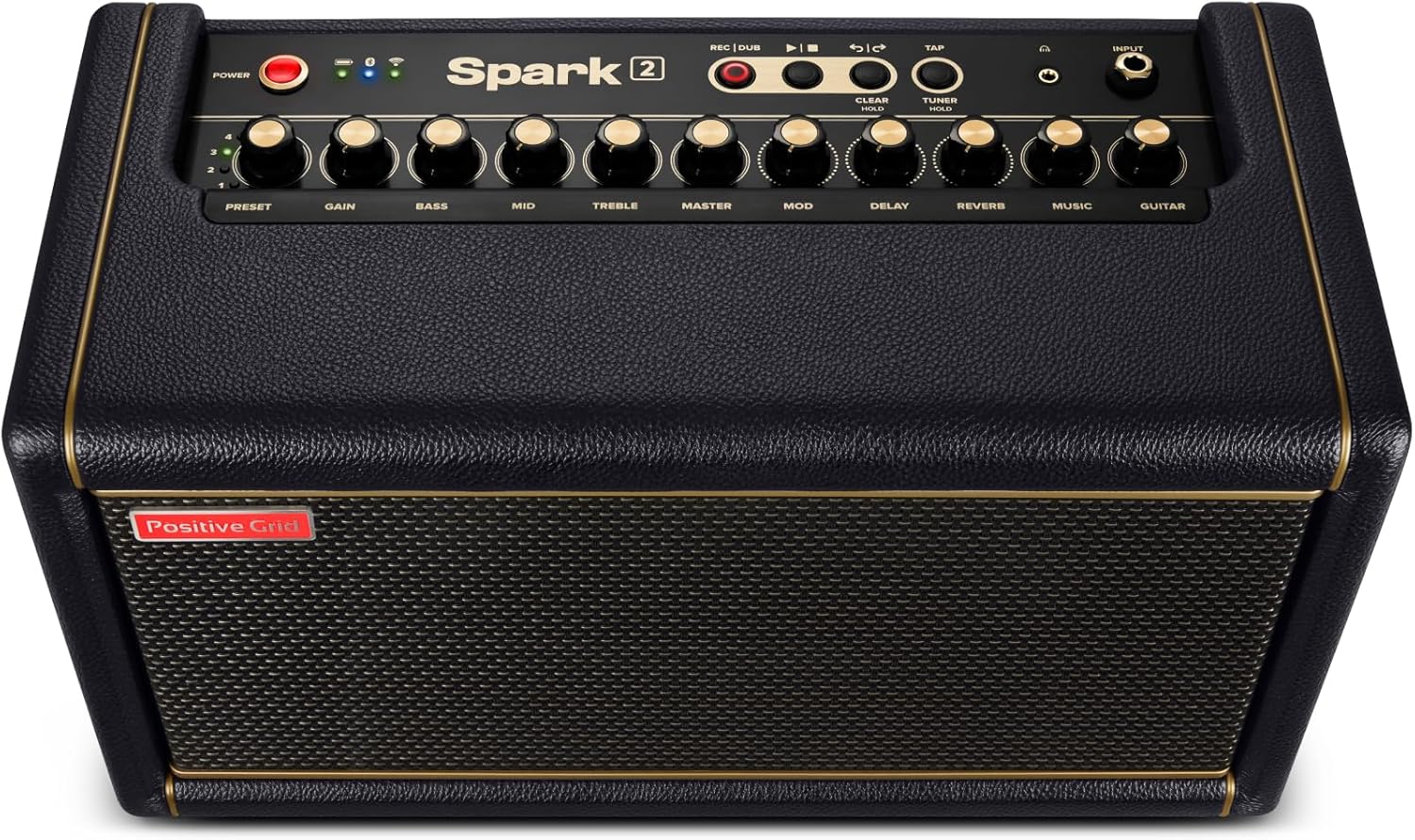 Positive Grid Spark 2 + Spark Link Bundle – 50W Smart Guitar Practice Amp & Bluetooth Speaker with Built-in Looper, AI Features & Smart App for Electric, Acoustic, & Bass Guitar