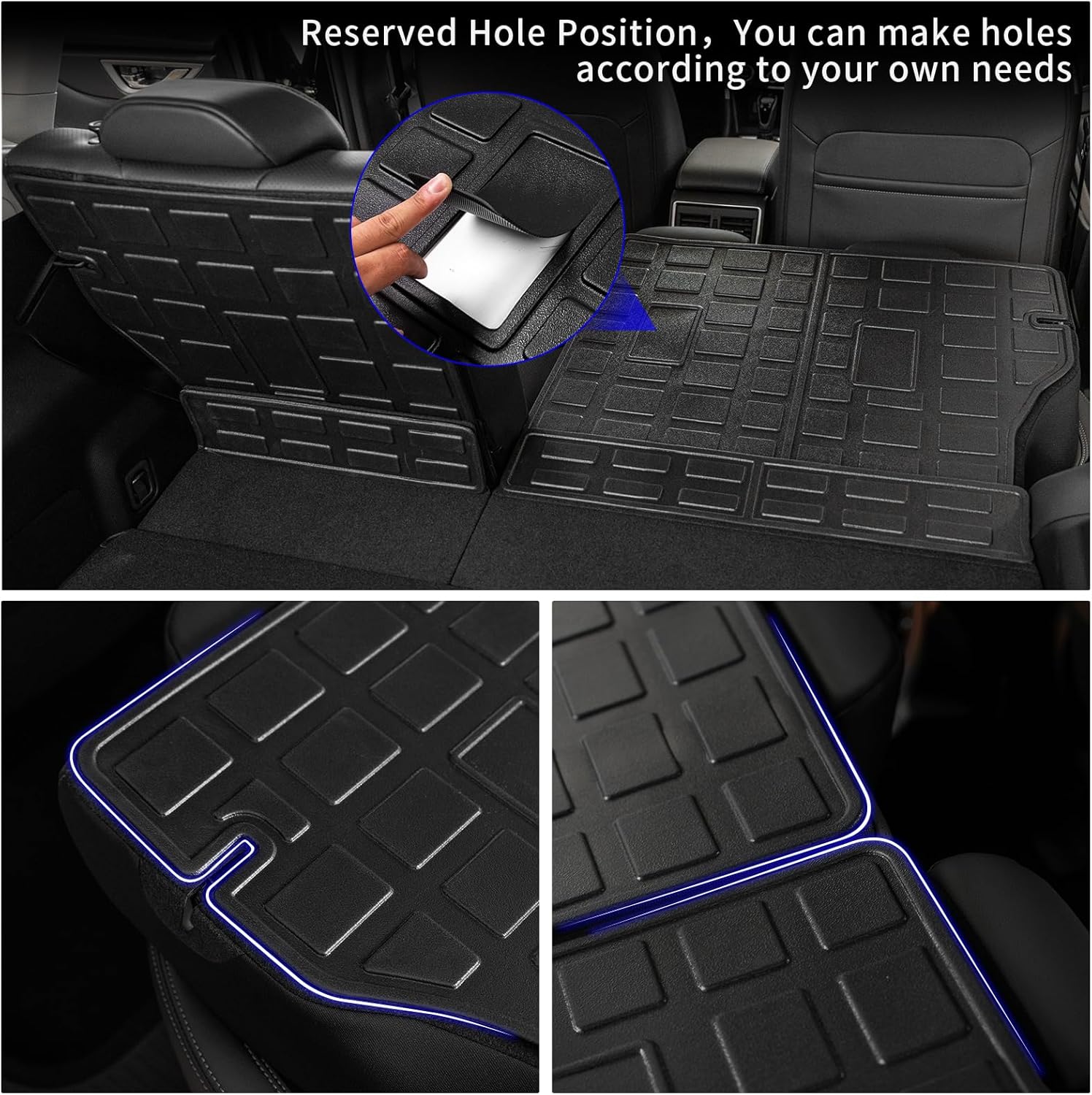Rongtaod Floor Mats Compatible with 2019-2024 Subaru Forester Trunk Mat Cargo Mat Cargo Liner Back Seat Cover Protector 2023 Forester Accessories (Trunk Mats+Backrest Mats+Floor Mats)