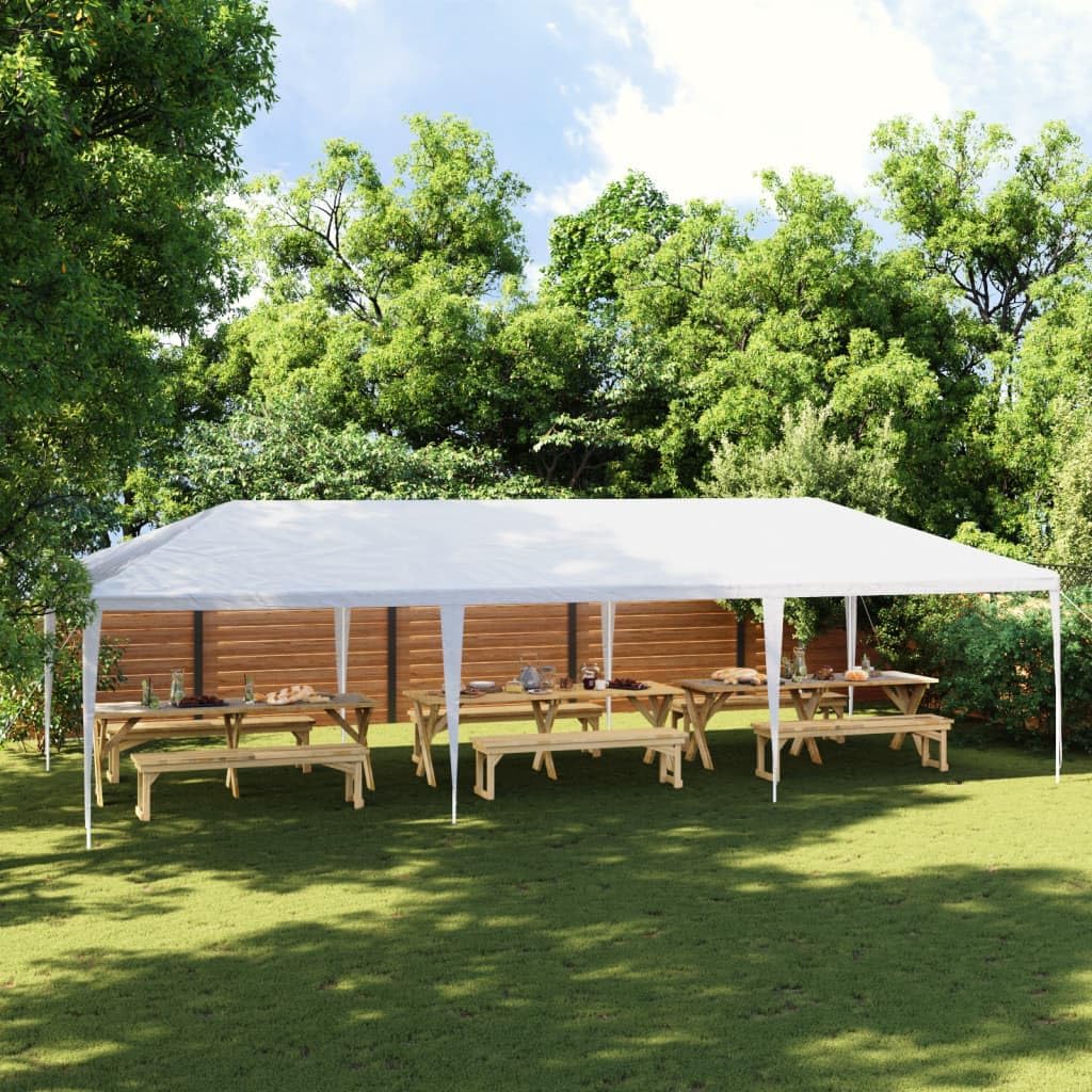 Party Tent 13.1'x29.5' White,Spacious UVand WaterResistant Party Tent for Outdoor Gatherings Outdoor Structures, Outdoor Canopies, Gazebos