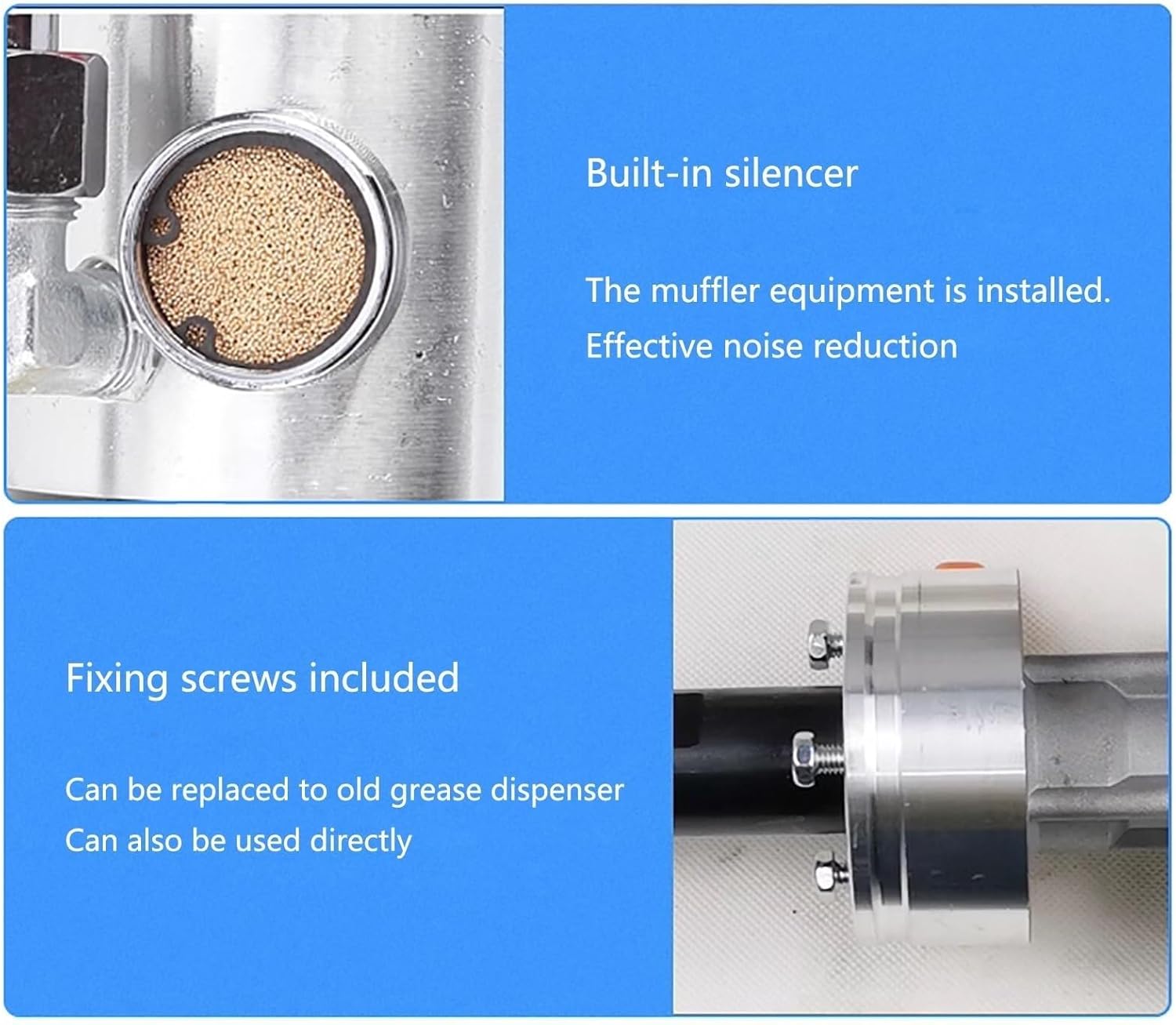 Pneumatic Grease Pump With A Discharge Capacity Of 0.85L/min, Pressure Ratio Of 50:1, Suitable For 5-gallon Drums, For Automotive, Machine Tool And Industrial Lubrication(Pole length 40cm/15.7in)