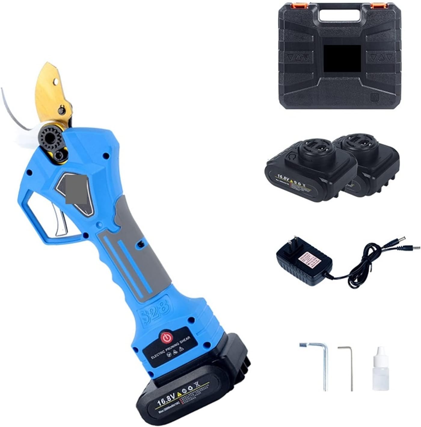 Electric Pruning Shears, 16.8V Cordless Pruner Lithium-ion Pruning Shear Efficient Scissors Bonsai Electric Tree Branches Garden Tools Electric S28 28mm