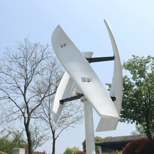 3000W Vertical Axis Wind Turbine Generator Kit - 12V/24V/48V Free Energy Windmill for Home - Efficient Maglev Breeze Start - Red Color, Ideal for Sustainable Energy Solutions