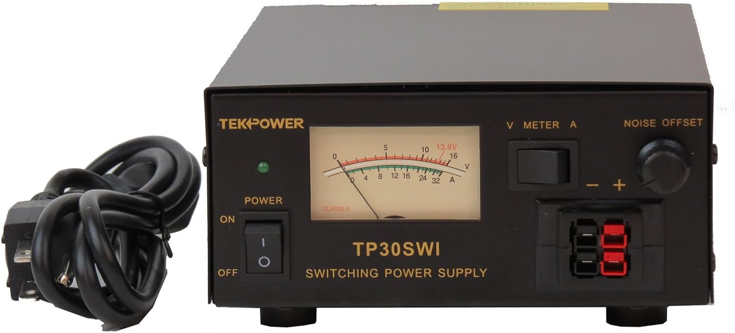 Tekpower Analog Display TP30SWI 30 Amp DC 13.8V Switching Power Supply with Noise Offset