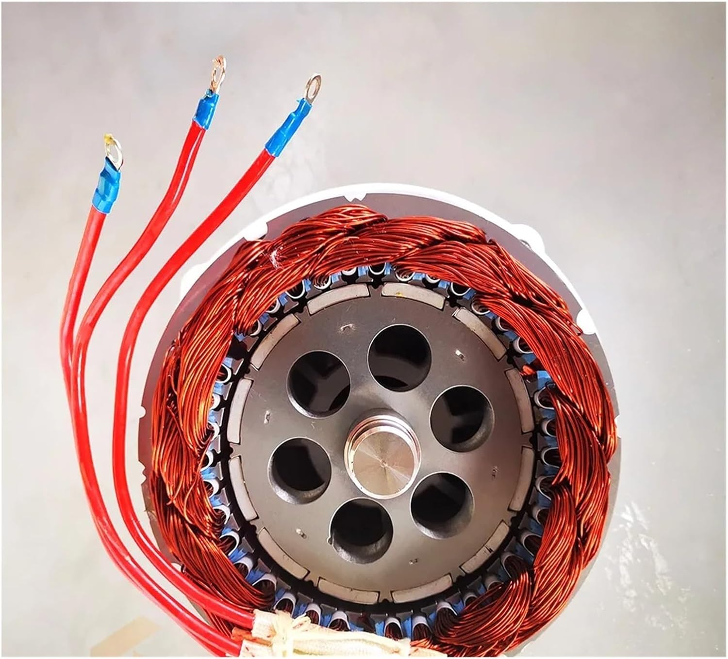 Low Speed 1000W 12V 24V 48V Gearless Permanent Magnet Wind Turbine Generator Use for House Farm Factory Low Starting Speed for Home(with Base,48V)