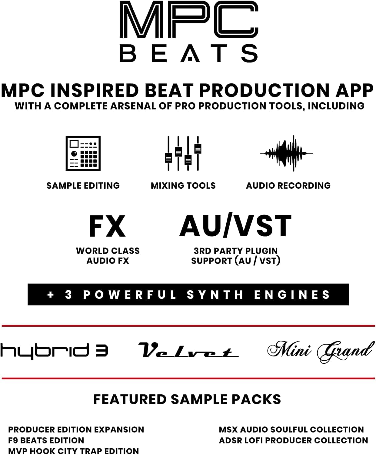 AKAI Professional MPK Mini Black MK3 and M-Audio HDH40-25-Key USB MIDI Keyboard Controller with Beat Pads, Studio Headphones and Software Suite