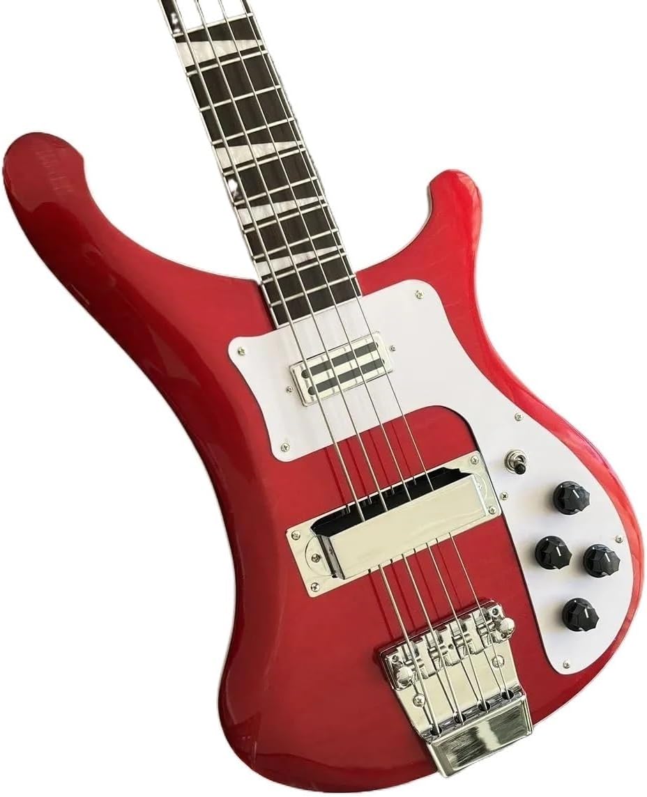 4-String Electric Bass Guitar-Neck-Through, Solid Mahogany Body, Rosewood Fretboard, 22 Frets(A)