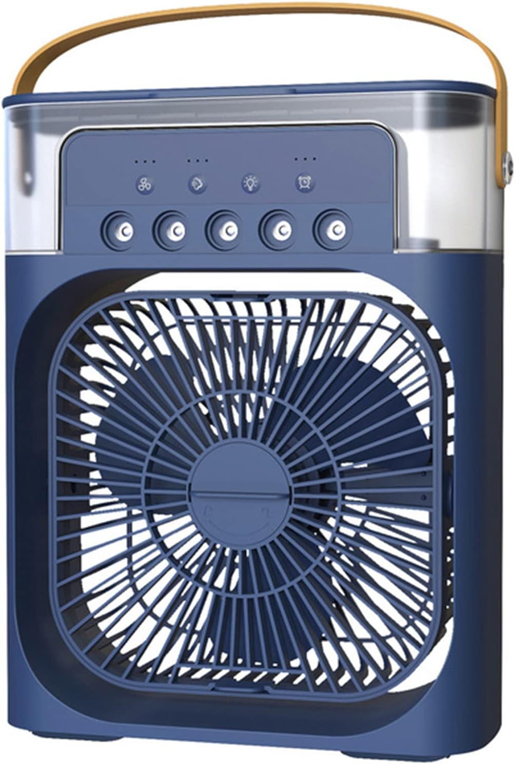 Portable Air Conditioning Fan, Usb Night Light Air Cooling Humidifier, Mini Evaporative Cooler, 3 Adjustable Wind Speeds, Low Noise Energy-saving Desktop Air Conditioner (Blue)