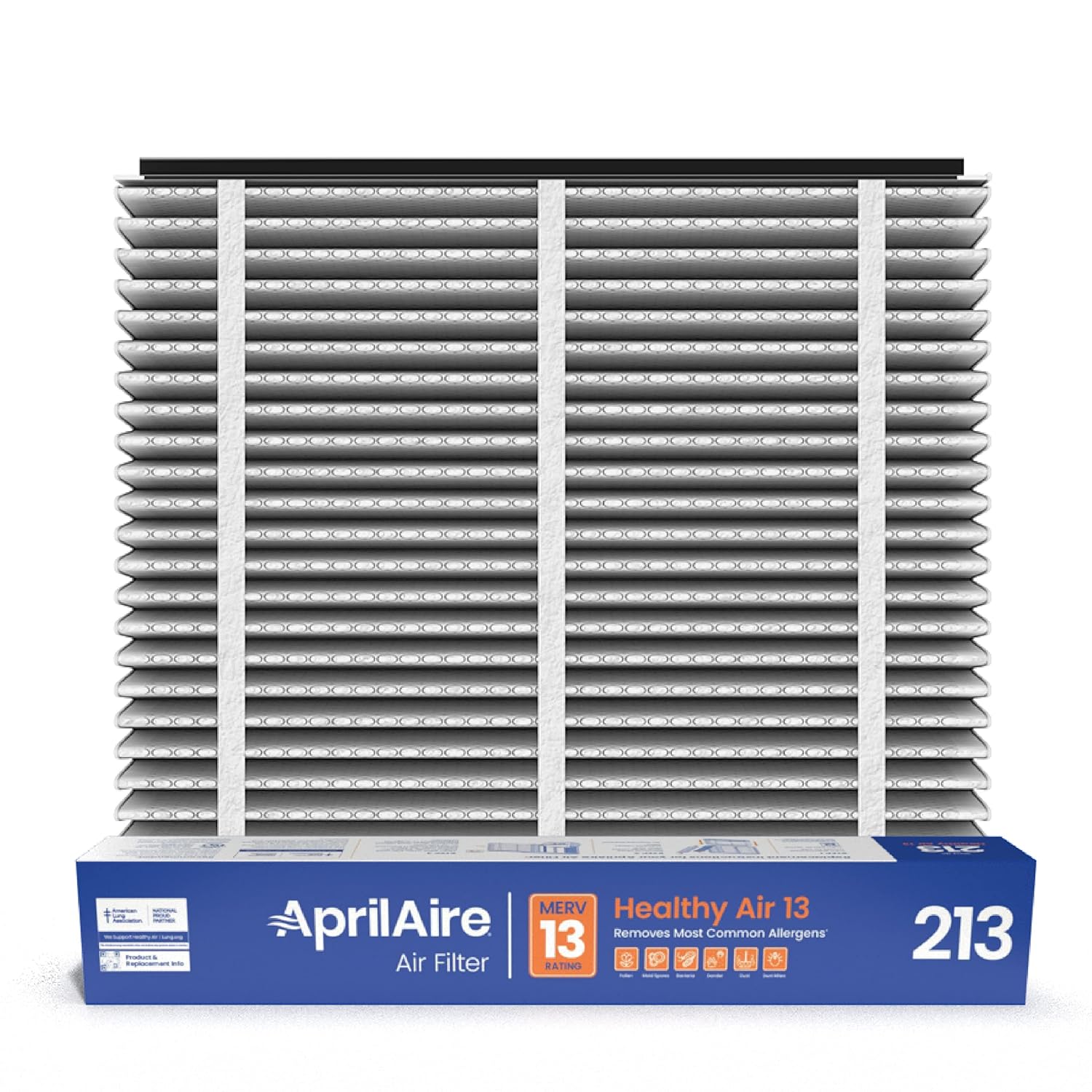 AprilAire 213 Replacement Filter for AprilAire Whole House Air Purifiers - MERV 13, Healthy Home Allergy, 20x25x4 Air Filter (Pack of 8)