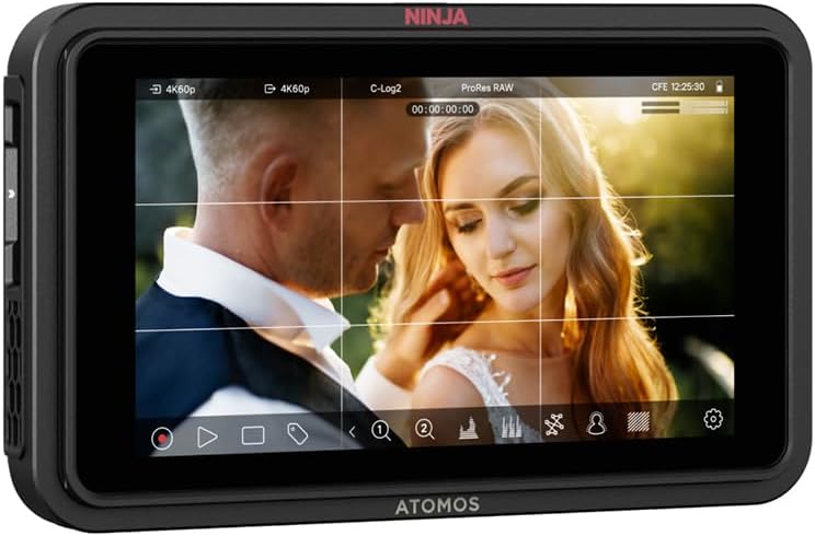 Atomos Ninja TX GO 5-inch Camera Monitor-Recorder, HDMI CFexpress Wi-Fi HDR Touchscreen ProRes RAW Bundle with Atomos Creator Accessory Kit for 5