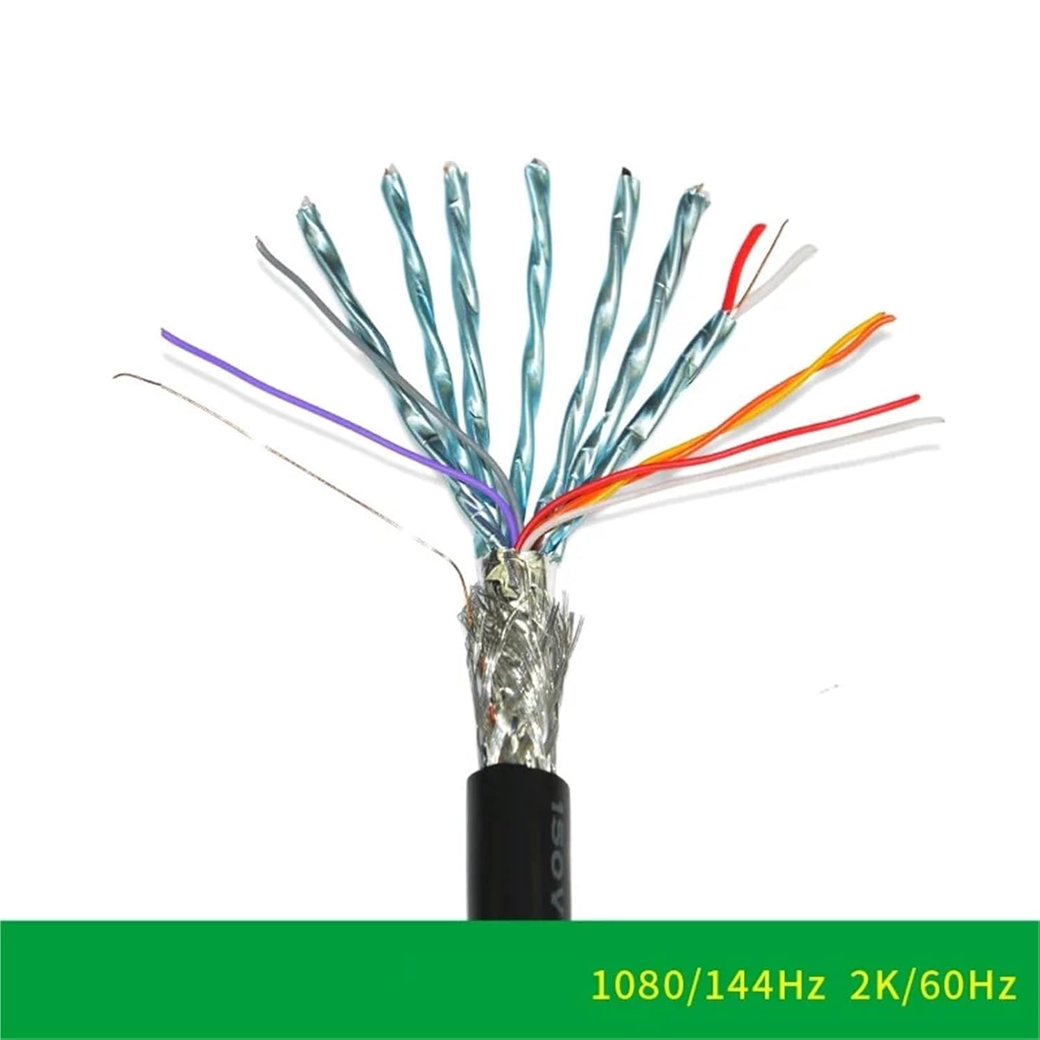 DVI Cable DVI-D 24+1 pin 1080P@144HZ 2K@60HZ Male to Male DVI to DVI Cable for Projector Laptop DVD HDTV Xbox 1.5m/3m/5m/8m(15m)