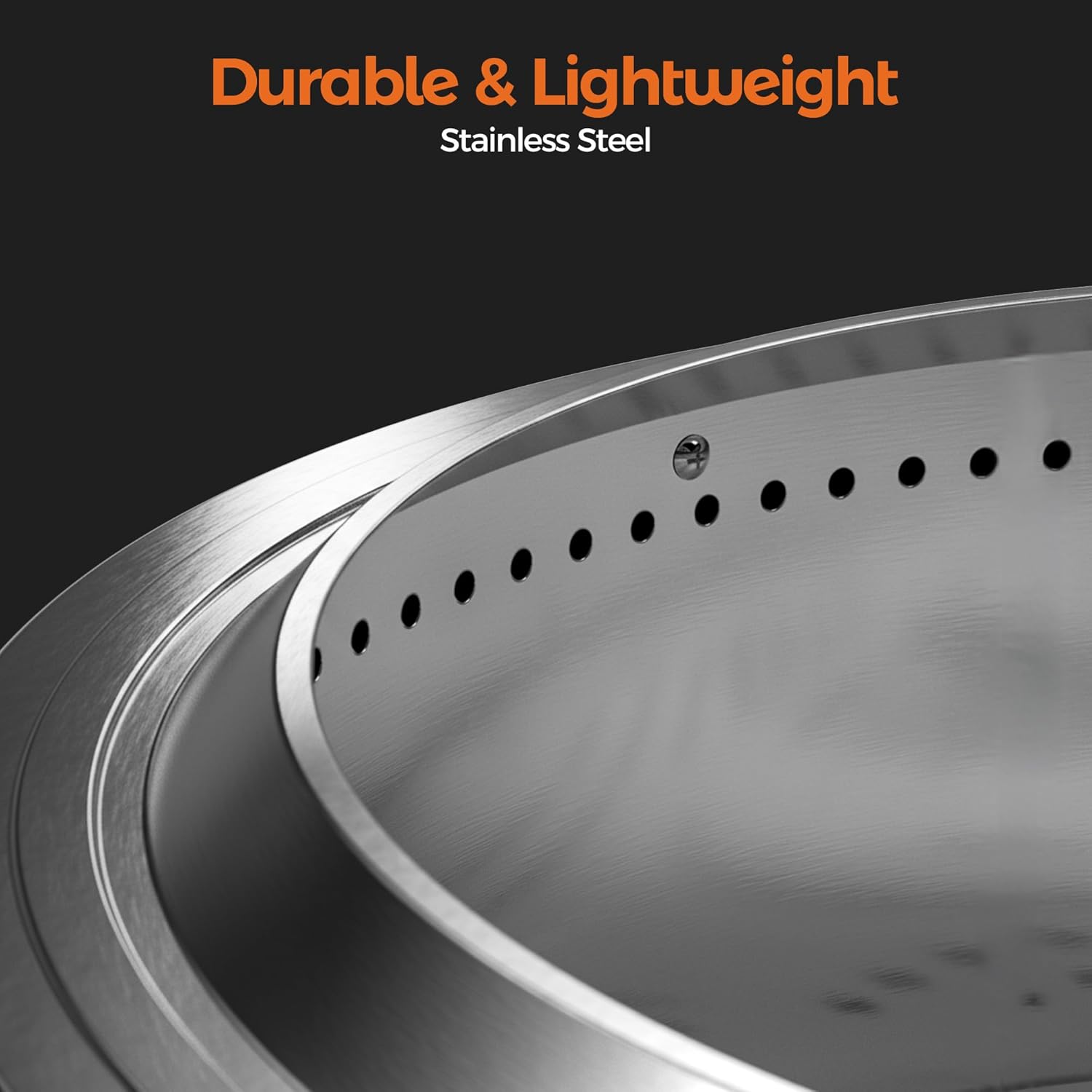 BALI OUTDOORS 27 inch Smokeless Firepit Outdoor, Outdoor Fire Pit Patio with Ash Pan, Portable Fire Pit Wood Burning